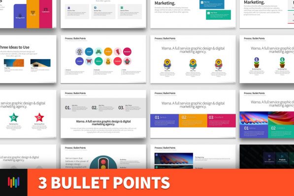 3 Bullet Points PowerPoint Template | Best PowerPoint Template 2021