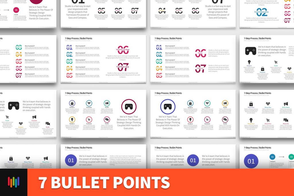 7 Bullet Points PowerPoint Template | Best PowerPoint Template 2021