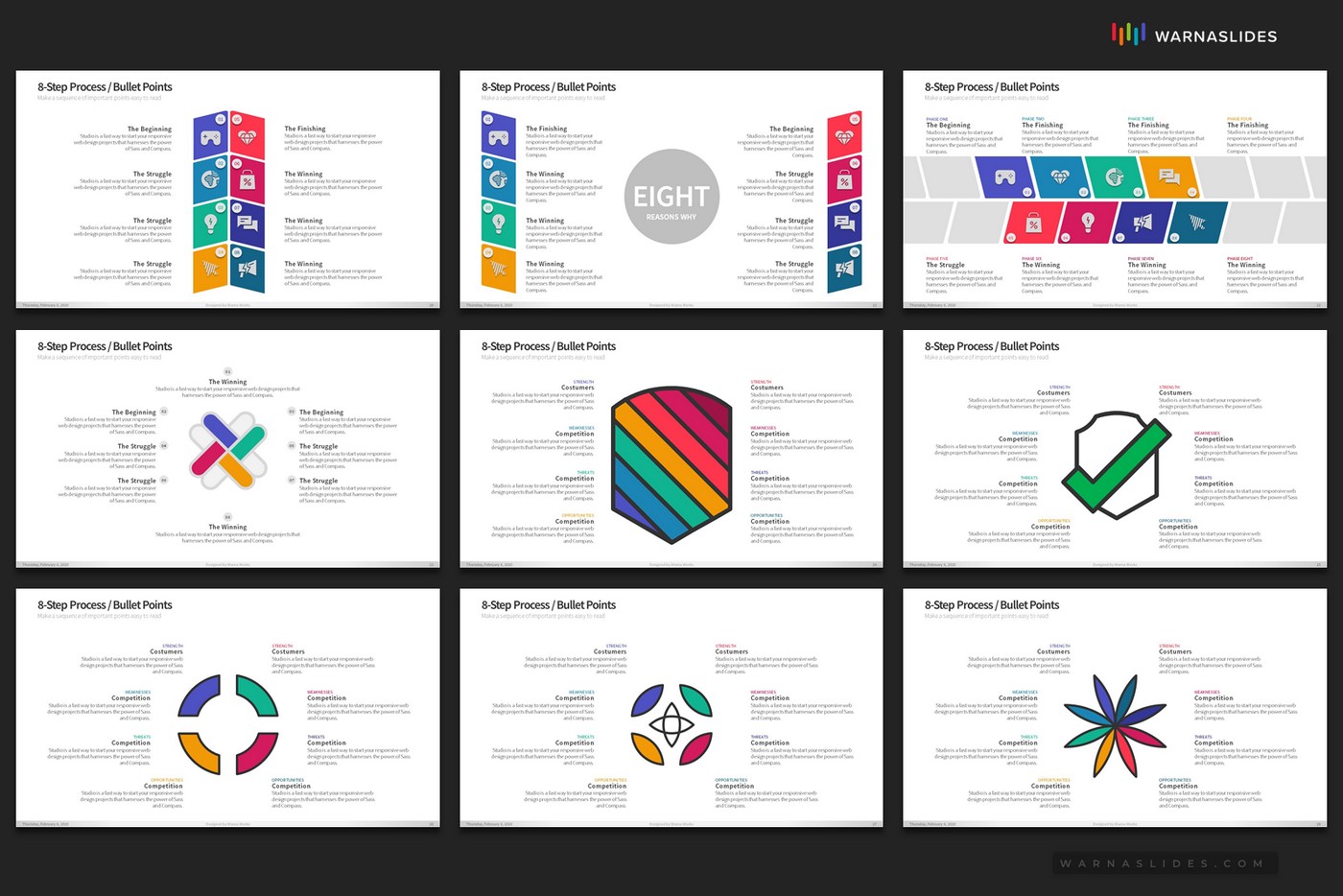 presentation slides bullet points