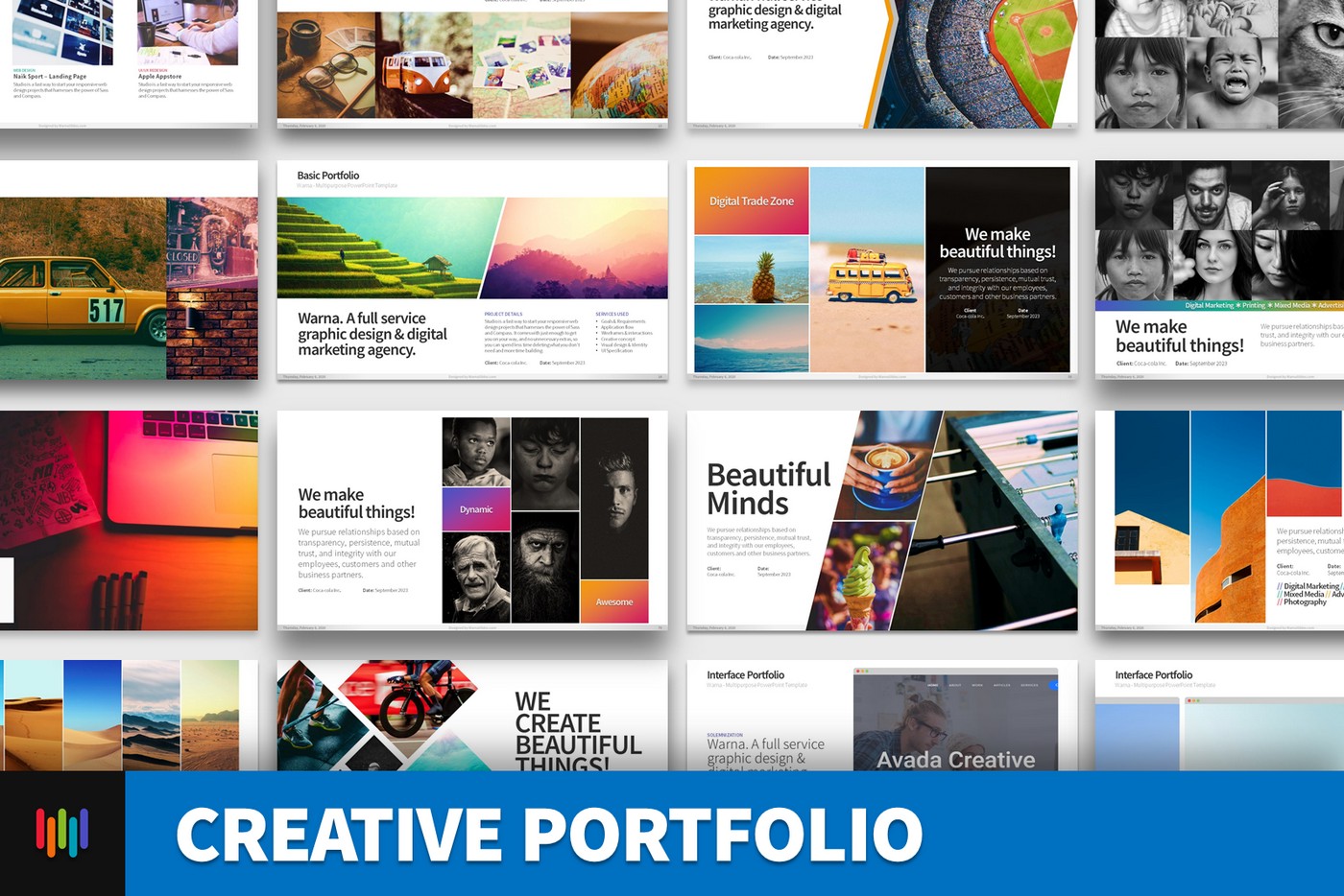 Creative Portfolio PowerPoint Template Best PowerPoint Template 2021
