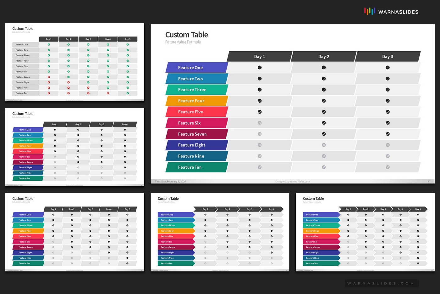 Tables PowerPoint Template Best PowerPoint Template 2021