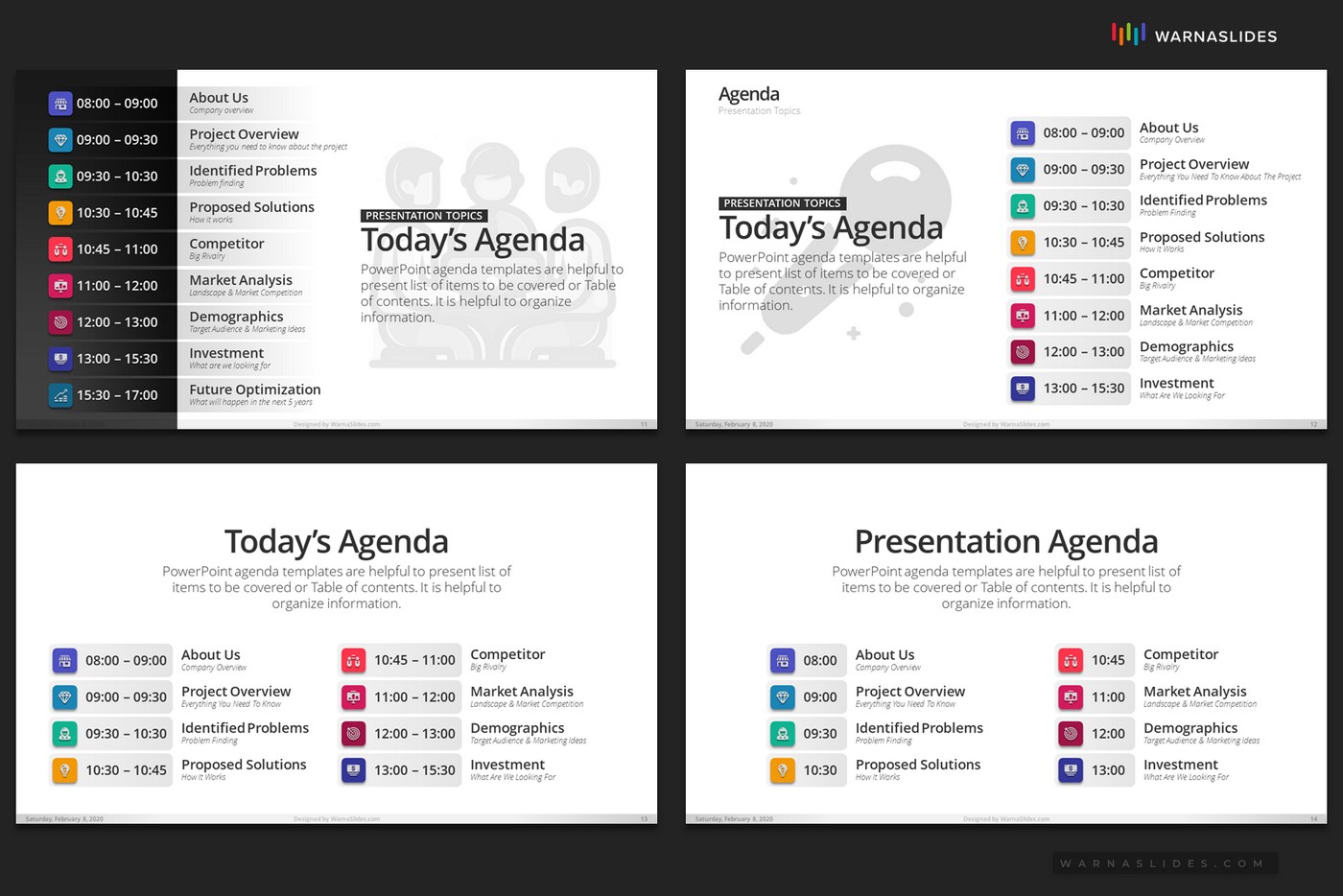 agenda powerpoint template