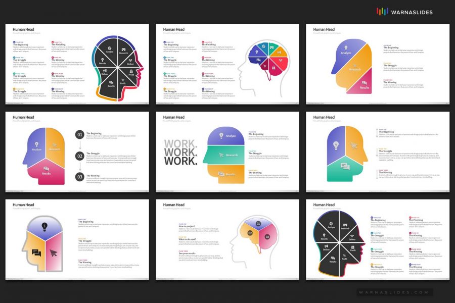 Human Head Shape PowerPoint Templates | Best PowerPoint Template 2021