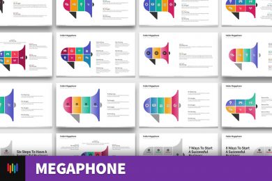 Letter B Typography PowerPoint Template | Best PowerPoint Template 2021