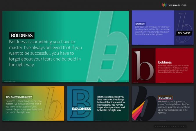 Letter B Typography PowerPoint Template | Best PowerPoint Template 2021